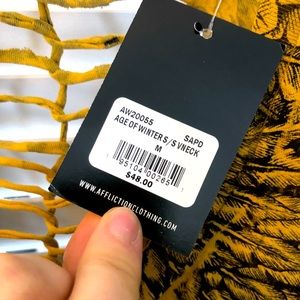 Affliction yellow T-shirt